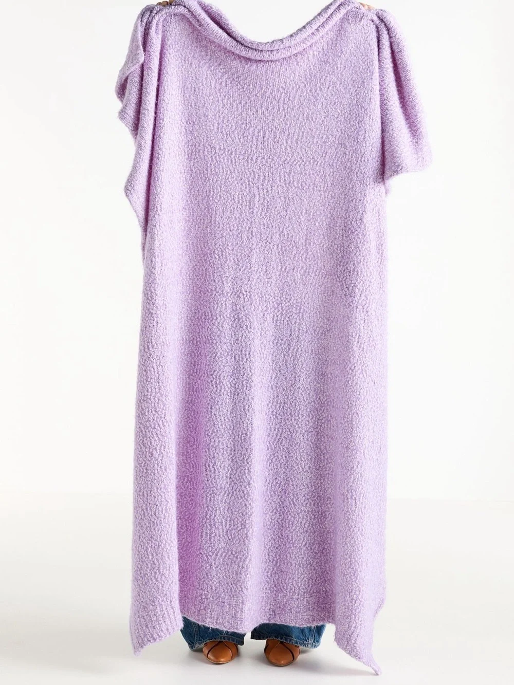Anthropologie Lavender Cozy Boucle Throw Blanket NEW 2 available